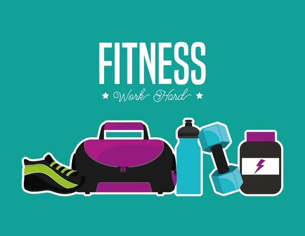 Fitness diseño de estilo de vida — Archivo Imágenes Vectoriales