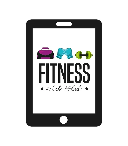 Fitness diseño de estilo de vida — Archivo Imágenes Vectoriales