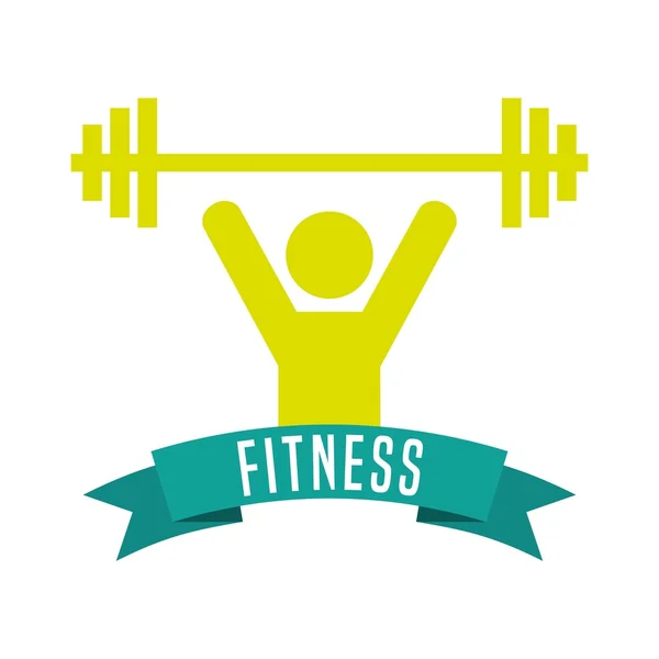 Fitness yaşam tarzı tasarım — Stok Vektör