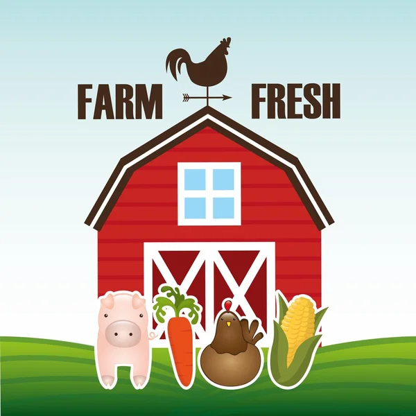 Farm fresh design — Stock Vector