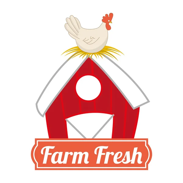 Ferme design frais — Image vectorielle