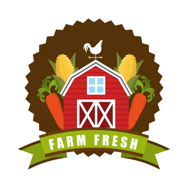 Ferme design frais — Image vectorielle