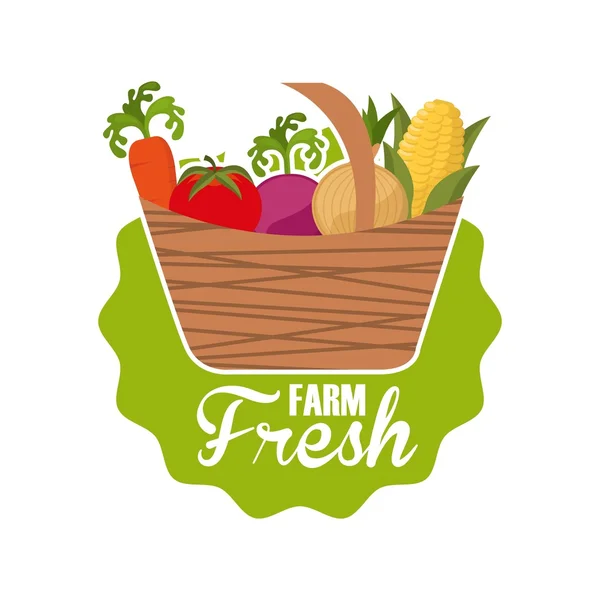 Farm fresh design — Stock Vector