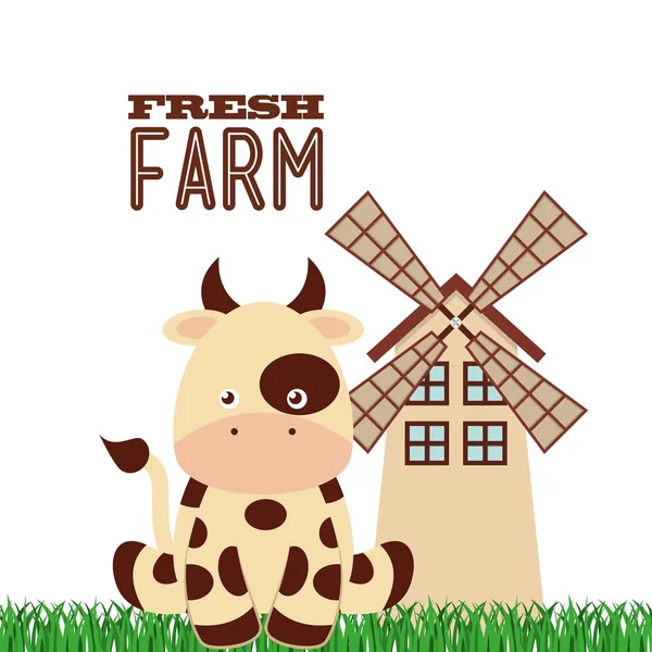 Farma čerstvý design — Stockový vektor