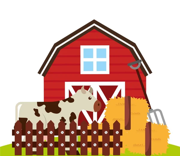 Ferme design frais — Image vectorielle