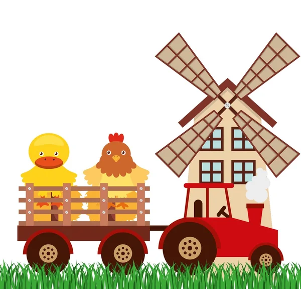 Diseño fresco de granja — Vector de stock