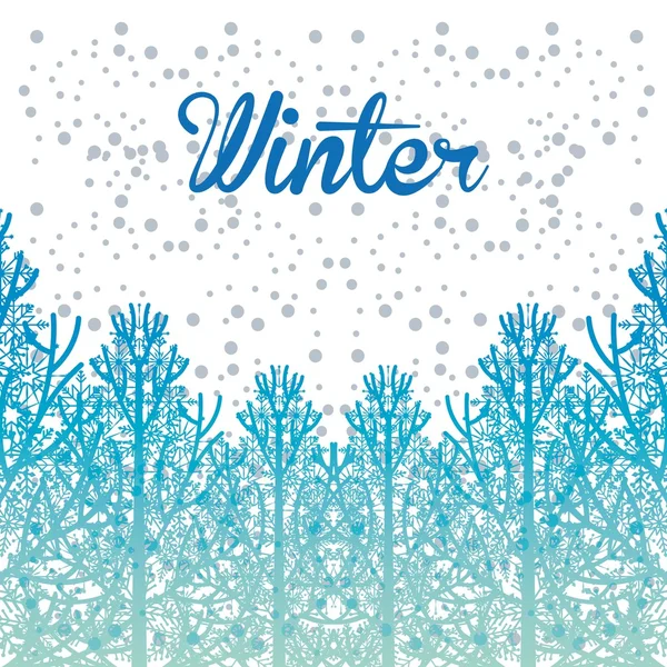 Invierno temporada diseño — Vector de stock