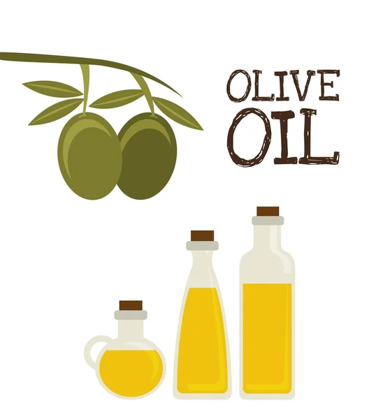 Diseño del aceite de oliva — Vector de stock