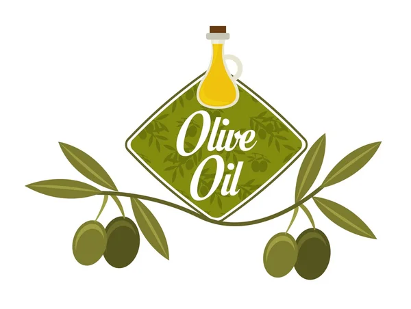 Diseño del aceite de oliva — Vector de stock