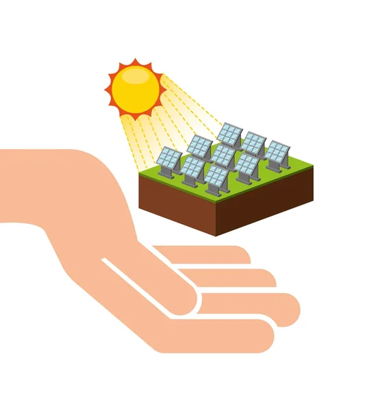 Diseño de energía solar — Archivo Imágenes Vectoriales