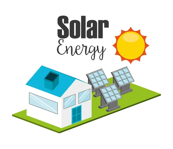 Progettazione energia solare — Vettoriale Stock