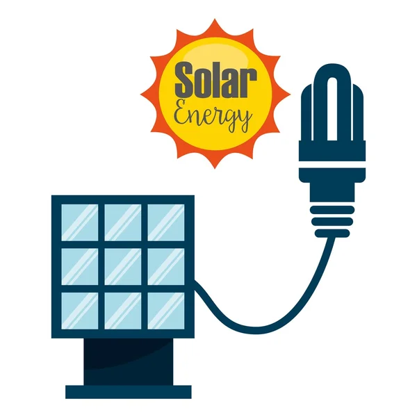 Solar energy design — Stock Vector