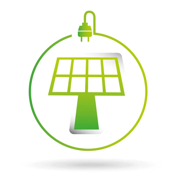 Diseño de energía solar — Vector de stock