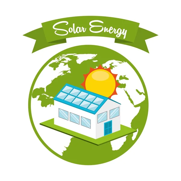太陽エネルギー デザイン — ストックベクタ