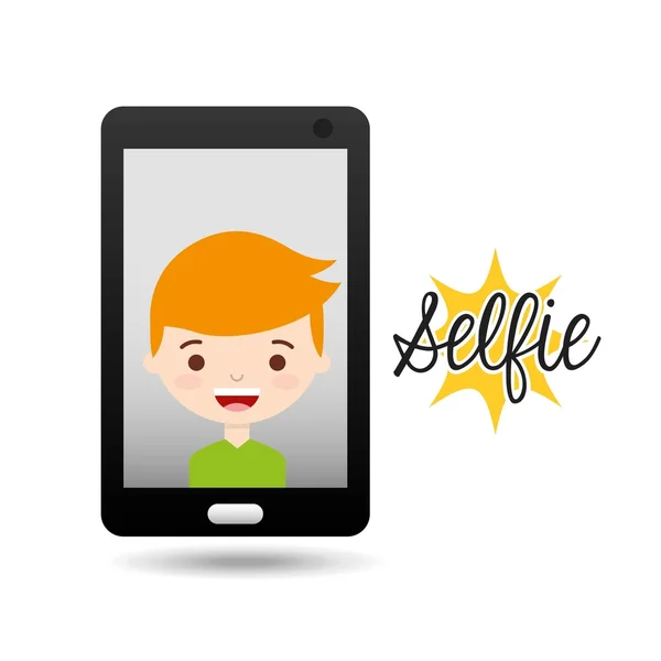 Selfie conceptontwerp — Stockvector