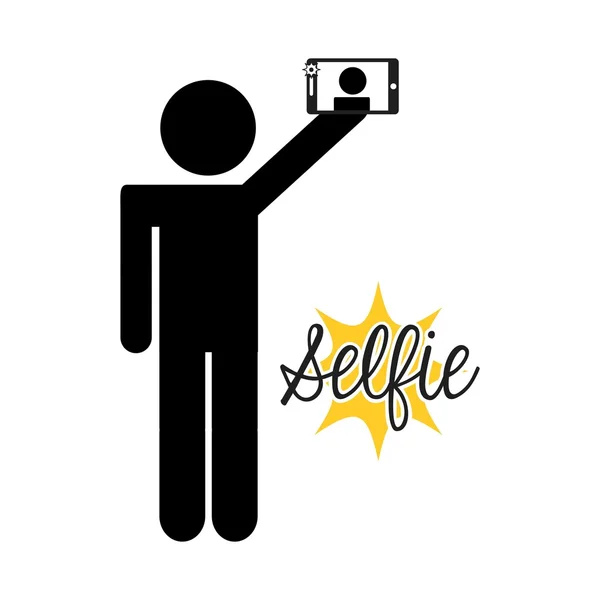 Selfie conceptontwerp — Stockvector