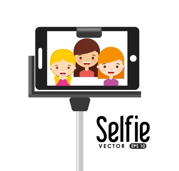 Selfie-Konzeption — Stockvektor