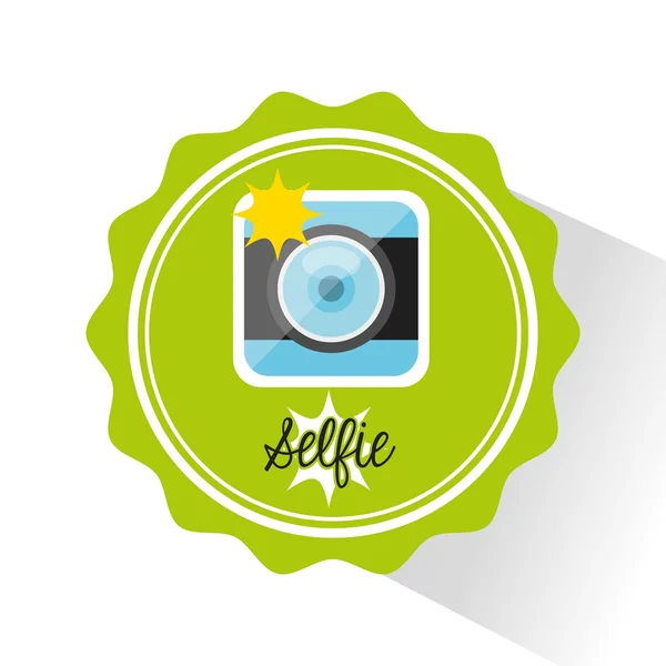 Conception de concept selfie — Image vectorielle