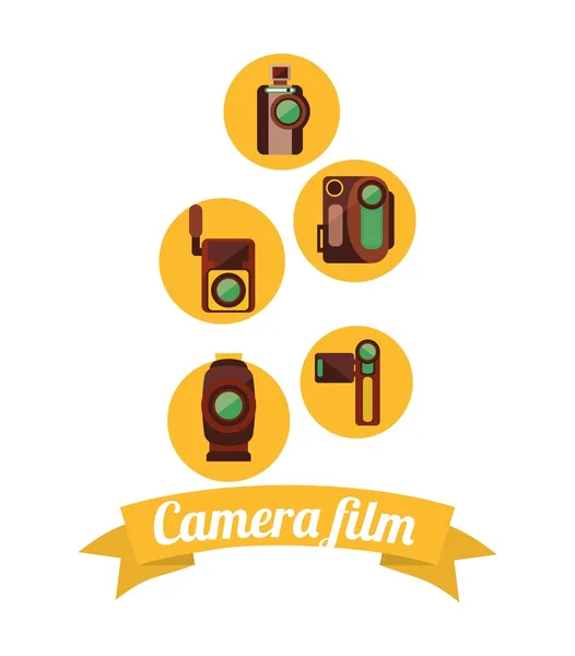 Camera film design — Stock Vector