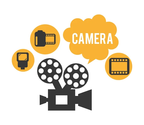 Kamera film tervezése — Stock Vector