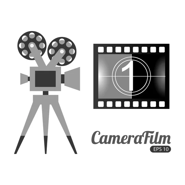 Filmdesign der Kamera — Stockvektor