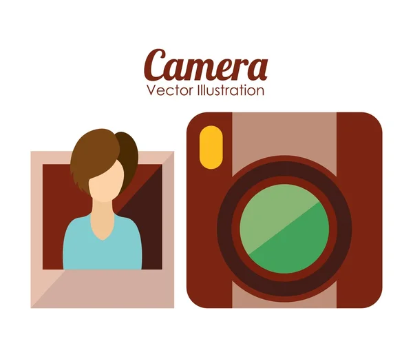 Diseño de fotografía de cámara — Vector de stock