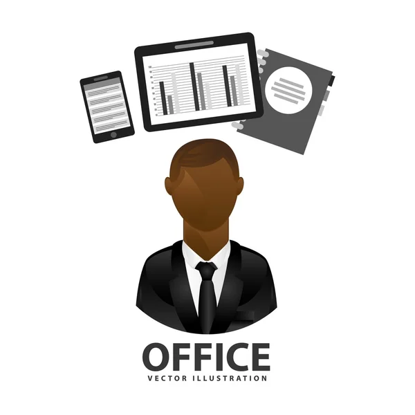 Office conceptontwerp — Stockvector