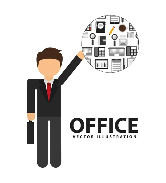 Office concept design — Stock Vector