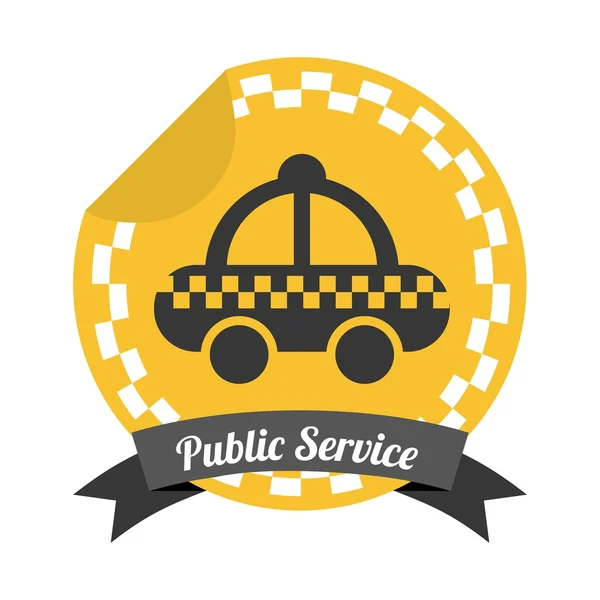 Taxi service design — Stock Vector