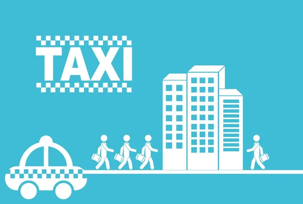 Conception de service de taxi — Image vectorielle