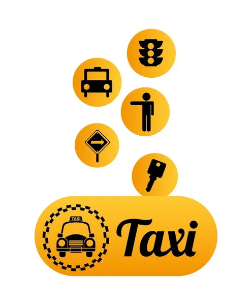 Conception de service de taxi — Image vectorielle