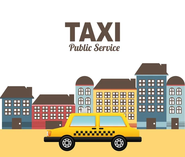 Taxi service design — Stock Vector