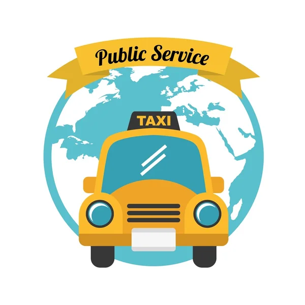 Taxi service design — Stock Vector