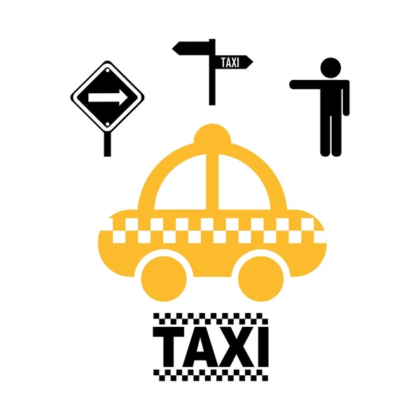 Diseño del servicio de taxi — Archivo Imágenes Vectoriales