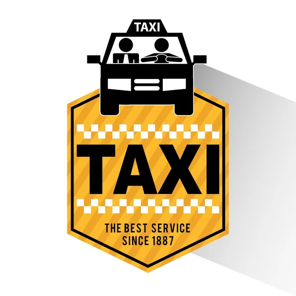 Taxi service design — Stock Vector