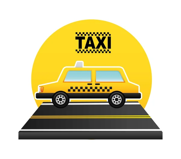 Diseño del servicio de taxi — Vector de stock
