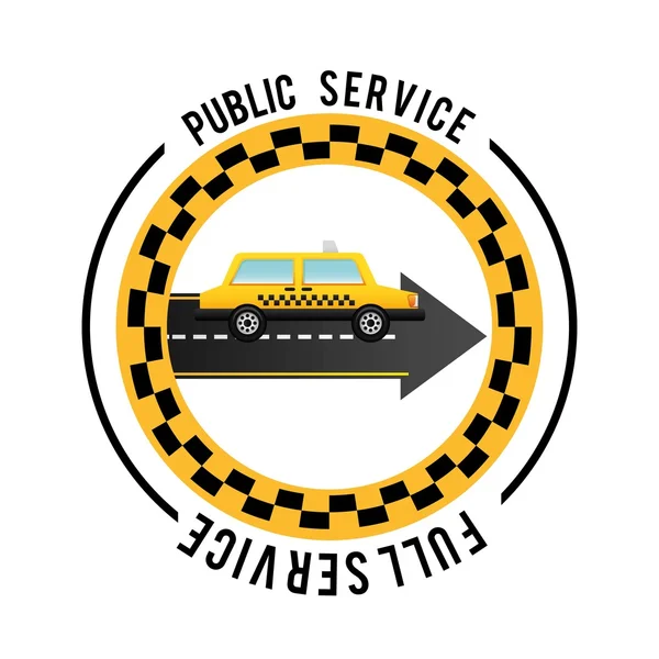 Diseño del servicio de taxi — Vector de stock