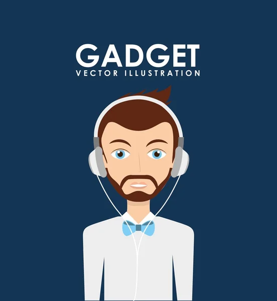 Gadgets tecnología diseño — Vector de stock