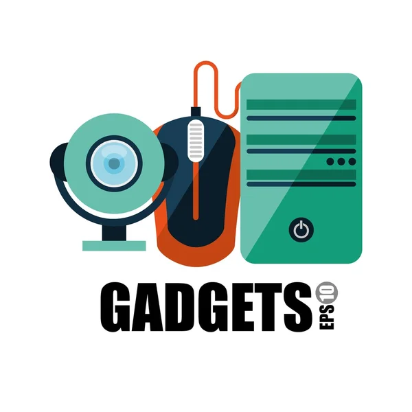 Gadgets technology design — Stock Vector