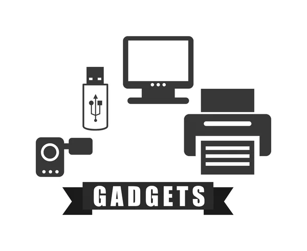 Gadget technology design — Stock Vector