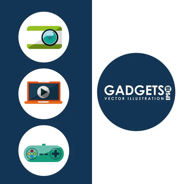 Gadgets Technologie-Design — Stockvektor