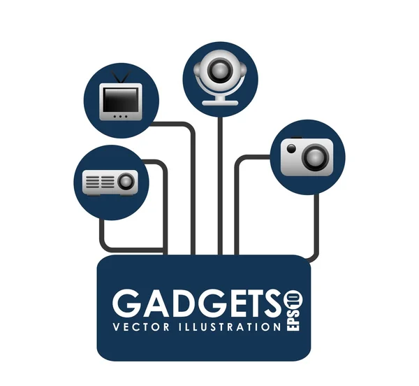 Gadgets Technologie-Design — Stockvektor