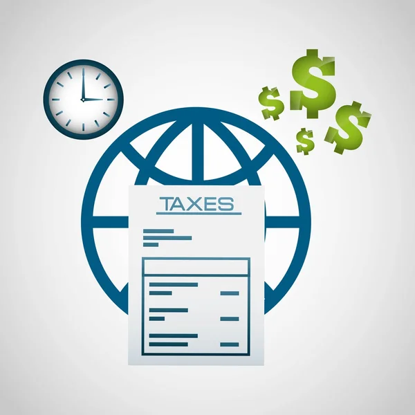 Tax day design — Stock Vector