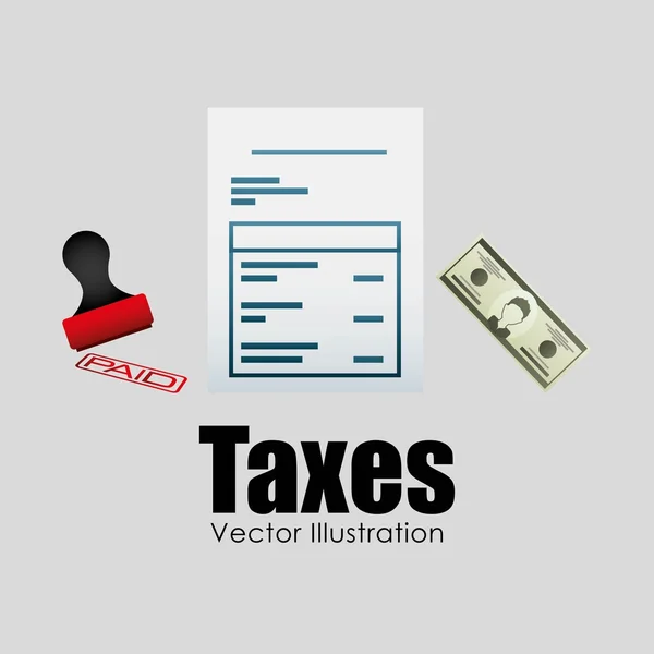 Tax day design — Stock Vector