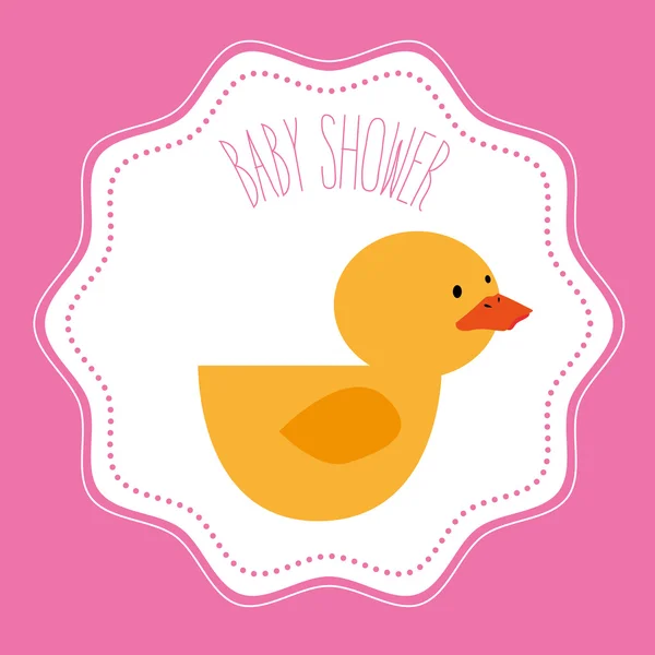 Baby shower firande — Stock vektor