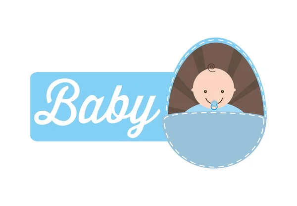 Conception de douche bébé — Image vectorielle