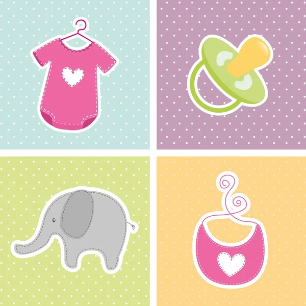 Baby shower design — Stock Vector