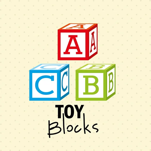 Design de brinquedos de bebê —  Vetores de Stock