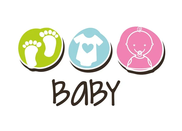 Bebek partisi tasarımı — Stok Vektör