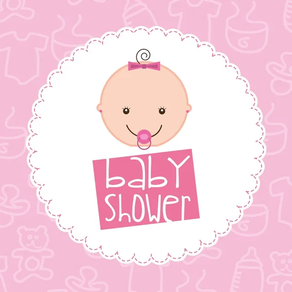 Baby douche ontwerp — Stockvector